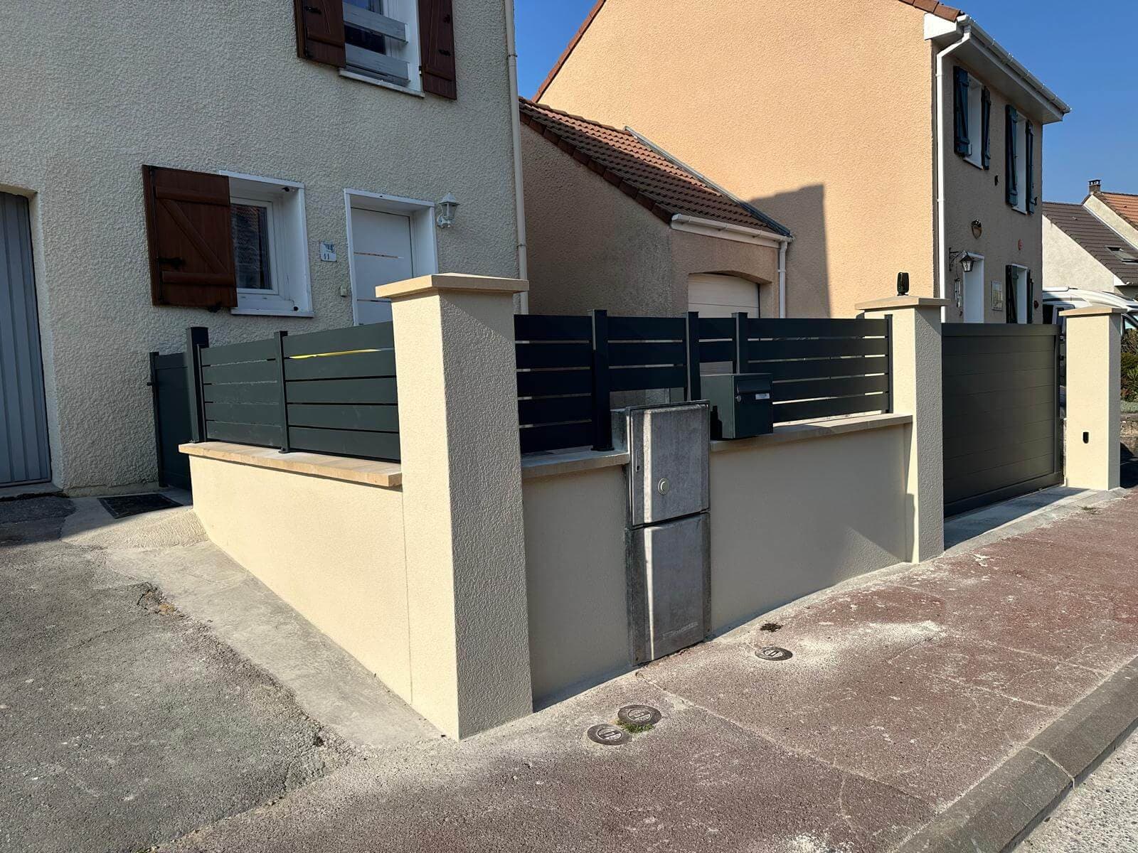 Clôture & portail aluminium anthracite