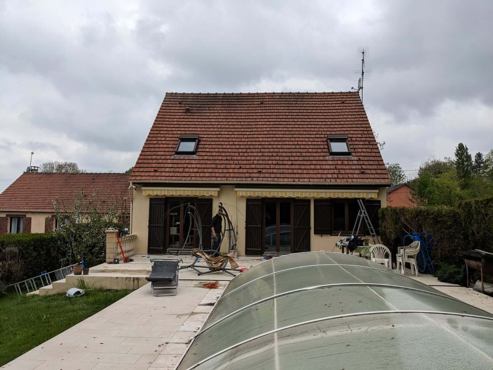 Pergola bioclimatique autoportée