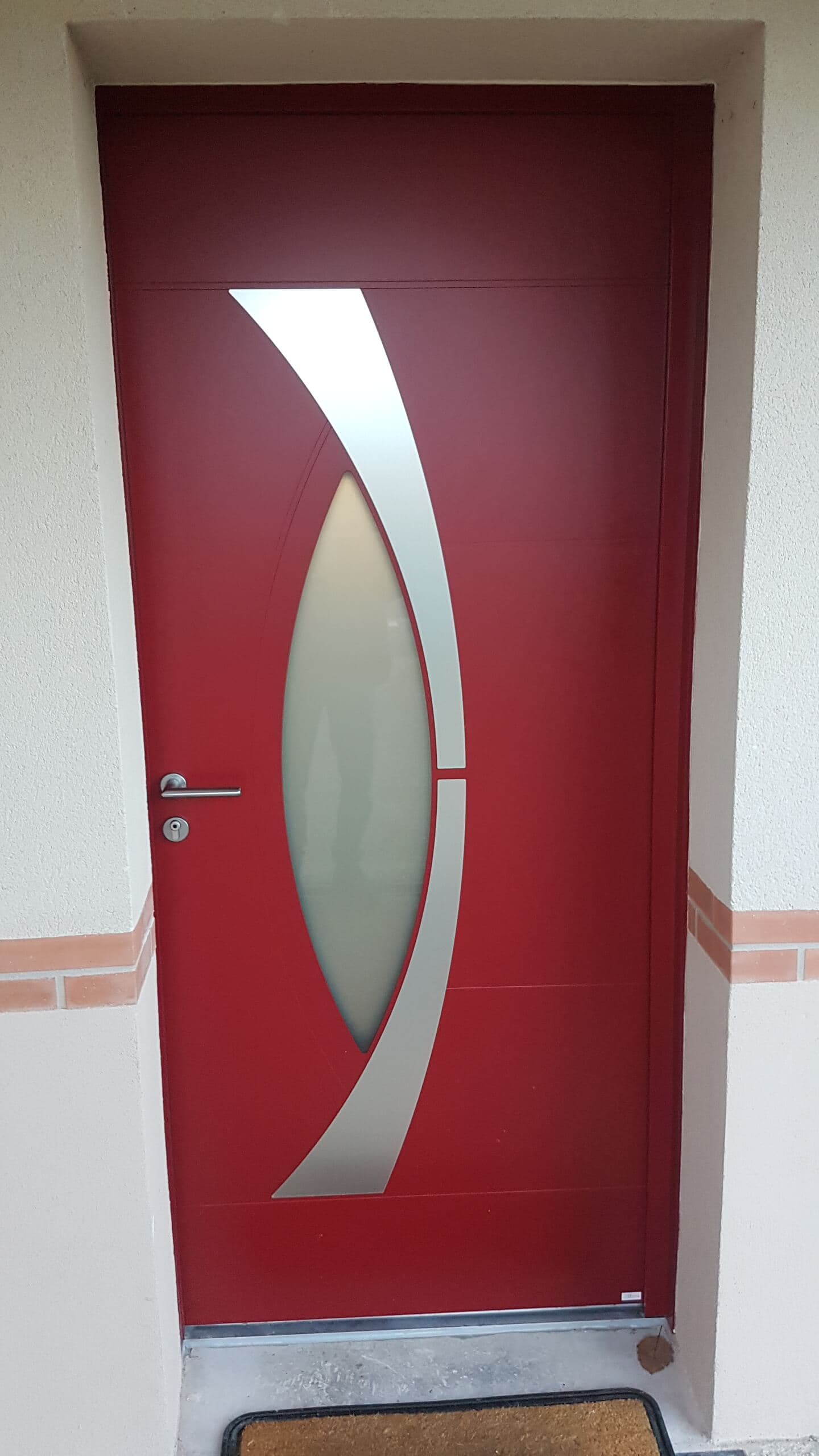 Porte d'entrée mixte alu-acier RC2